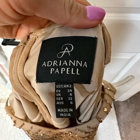 Gold Beaded Dress- Size Small (US 2, EU 34) - Picture 3 of 6